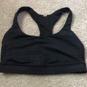 Black lululemon SPORTS bra
